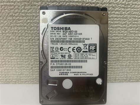 Yahoo!オークション - TOSHIBA SATA HDD MQ01ABD100 1T B