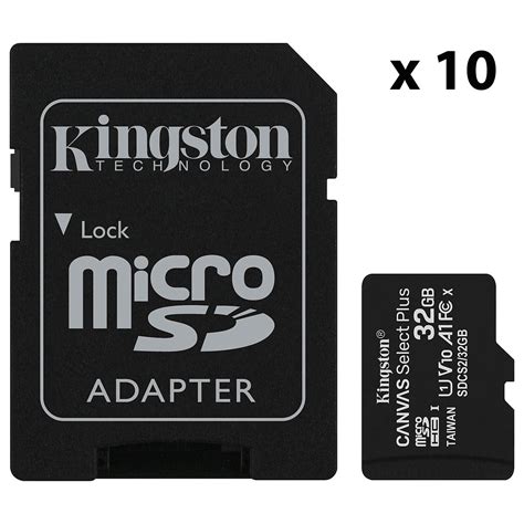 Kingston Canvas Select Plus Sdcs Gb X Carte M Moire Ldlc