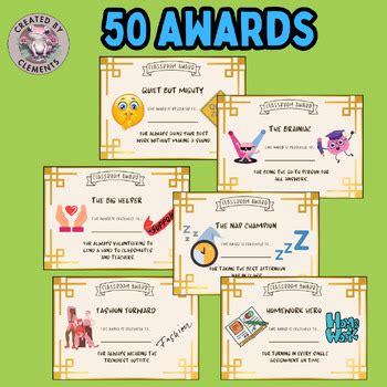 Funny Classroom Awards - Student Awards Funny - End of Year Certificates