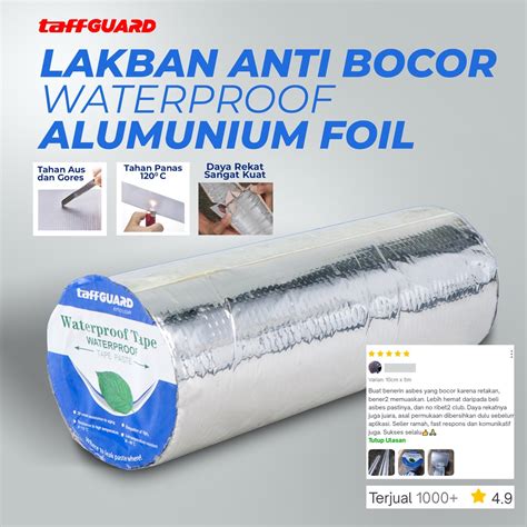 Jual Lakban Aluminum Foil Ukuran 5cm X 3m Anti Bocor Waterproof Untuk