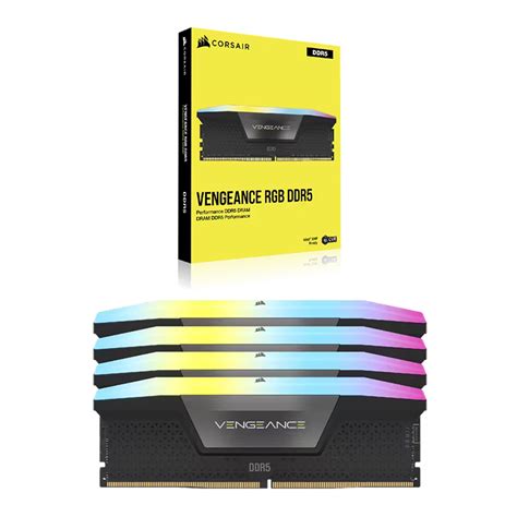 Corsair Vengeance Rgb 192gb 4x 48gb Ddr5 5200mhz C38 Memory Black