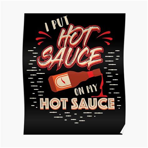 Hot Sauce Posters Redbubble