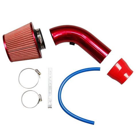 Top Red 3 PipeCold Air Intake FilterClampAccessories Car Air Intake