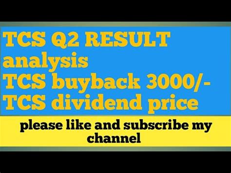 Tcs Q2 Result Tcs Dividend 2020 Record Date Tcs Share Latest News