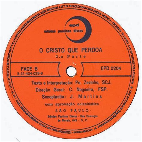 Discografia Padre Zezinho SCJ 1971 O Cristo Que Perdoa