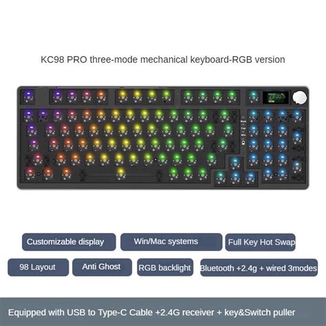 Mathew Tech Kc Pro Layout Mechanical Keyboard Usb Hot Swappable Rgb Gaming Keyboard Kit