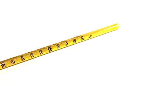 ASTM 2F Mercury-Filled Glass Thermometer, 20 - 500°F x 2° | HMA Lab Supply