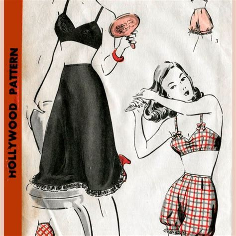 Vintage Lingerie Sewing Pattern S Slip Dress Pick Your Etsy