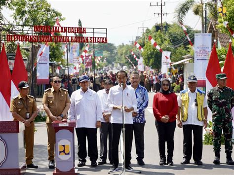 Presiden Jokowi Resmikan Perbaikan Jalan Daerah Di Jatim Bisnistoday