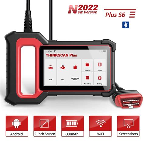 Buy THINKCAR OBD2 Scanner Thinkscan Plus S6 4 System Diagnosis ABS SRS