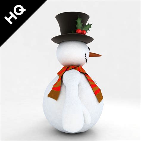 Monigote De Nieve Modelo D Fbx Max Obj Free D