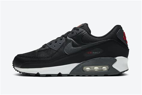 Nike Air Max 90 Black University Red DH4095 001 Release Date SBD