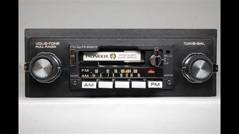 Vintage Pioneer Kp 5500 Amfm Cassette Car Stereo 19 Rare Old Youtube