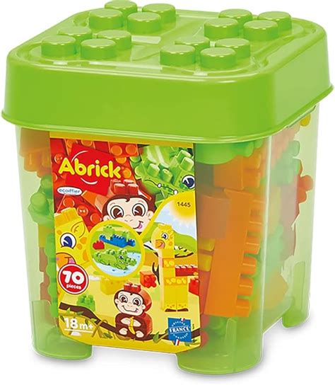 Ecoiffier Jouets 1445 Coffre Jungle 70 pièces Abrick Jeu de