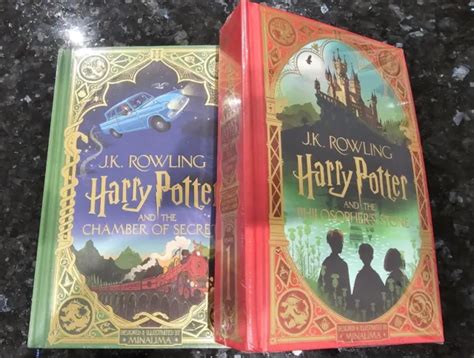 Harry Potter Minalima Editions Philosophers Stone Chamber Of Secrets