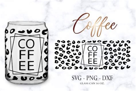 Coffee Libbey Glass Svg Can Glass Wrap Graphic By Smart Crafter