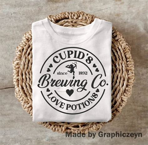 Cupid S Brewing Co Svg Png Pdf Funny Valentine Svg Hello Etsy