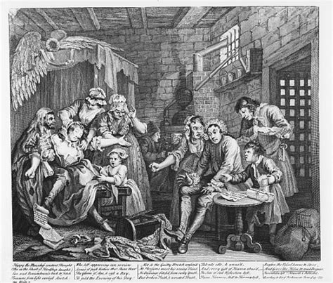 The Rake In Prison Plate Vii From A William Hogarth