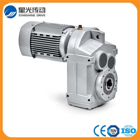 F Series Helical Parallel Shaft Gearbox With Iec Motor Gear Box And