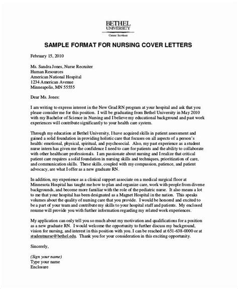 Nurse Residency Cover Letter Sample