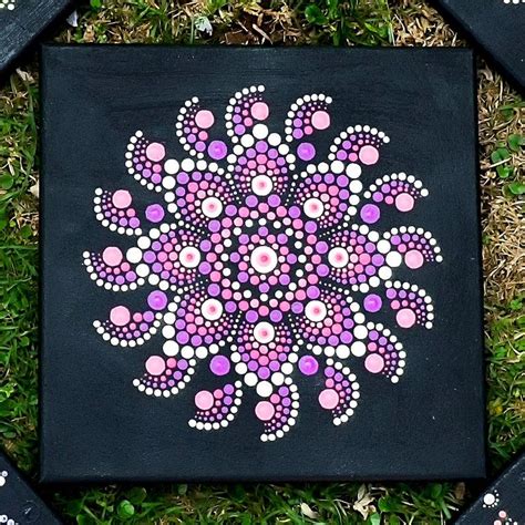 Dot Art Pattern Canvas 1 Downloadable Pdf Mandala Dotting Etsy