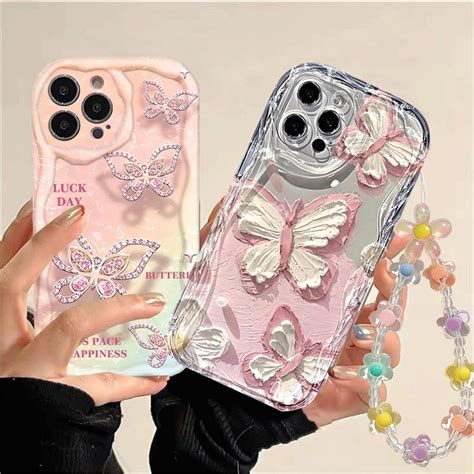 Oil Painting Dreamy Diamond Butterfly Bracelet Case For Infinix Smart Note Note G Hot
