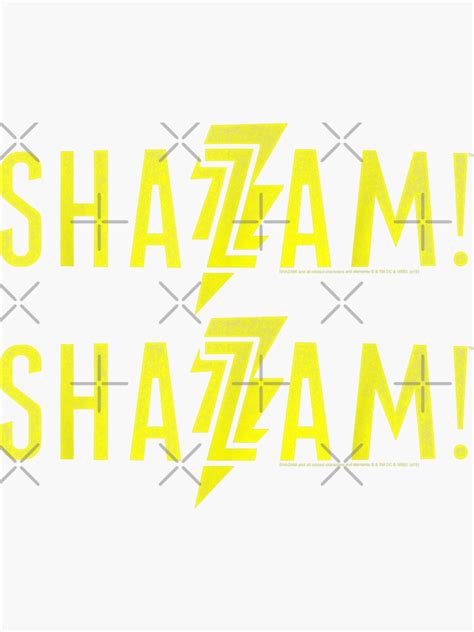 "Shazaam Movie Simple Logo " Sticker for Sale by CarlosSolana | Redbubble