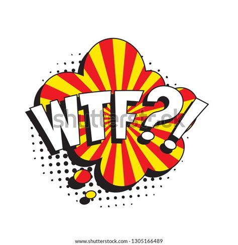 Abbreviation Wtf What Fuck Retro Comic Stock Vector Royalty Free Shutterstock