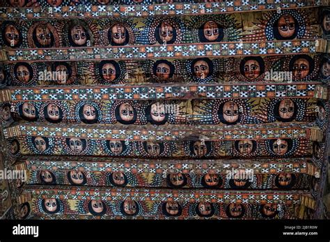 Debre Birhan Selassie Church Gondar Ethiopia Africa Stock Photo Alamy