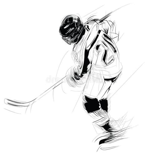 Hand Sketch Hockey Goalie Stock Vector Illustration Of Sport 70935824