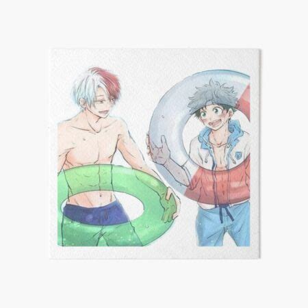 Tododeku My Hero Academia MHA Gay Couple Yaoi Art Board Print By ValentinaGraphs Redbubble