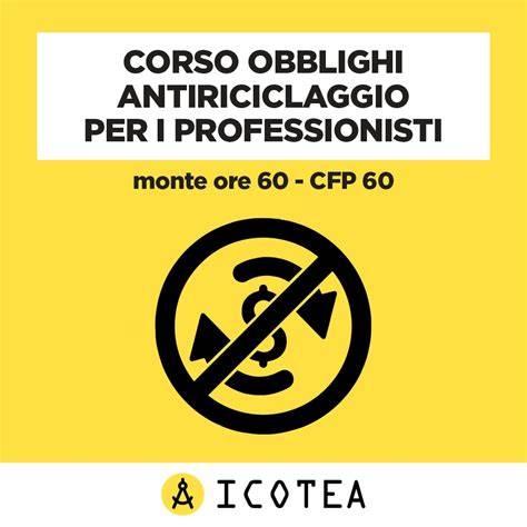 Corso Obblighi Antiriciclaggio Per I Professionisti Online