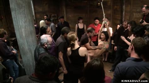 Bound Latina Gets Bbc In Public