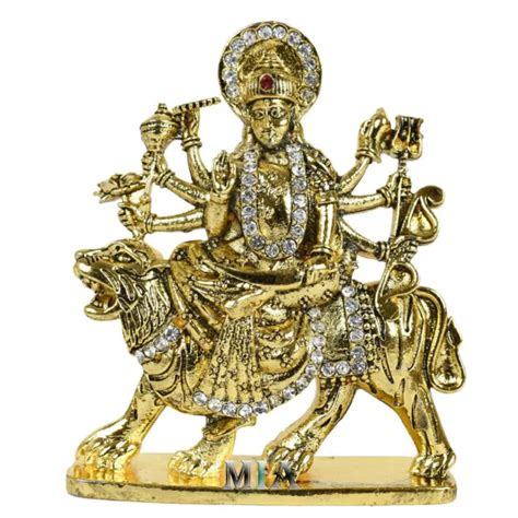 Goddess Maa Durga Sherawali Idol Car Dashboard For Statue Handmade