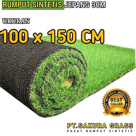Jual KARPET RUMPUT SINTETIS TIPE JEPANG UKURAN 100x150 CM TEBAL 3 CM ...