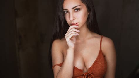 X Brunette Portrait Laptop Full Hd P Hd K Wallpapers Images Backgrounds Photos And