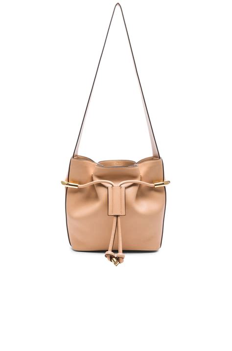 Chloe Small Emma Drawstring Bag In Blush Nude FWRD