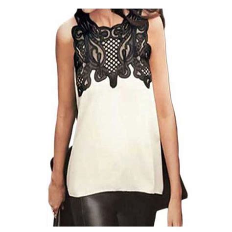 lacy black white top  versatile top   depop