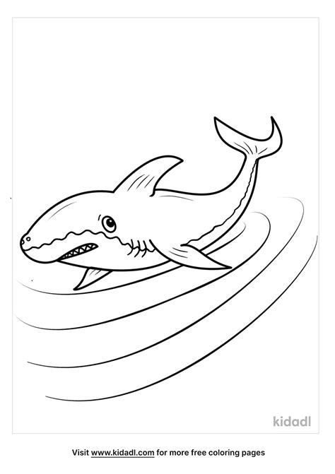 Massive Whale Shark Coloring Page Printable