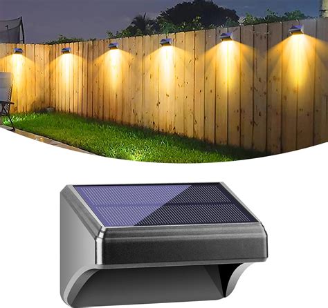 Bridika Solar Fence Lights Fence Lights Fence Solar Lights Outdoor