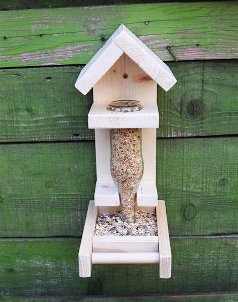 Bottle Bird Feeder Free Woodworking Plan