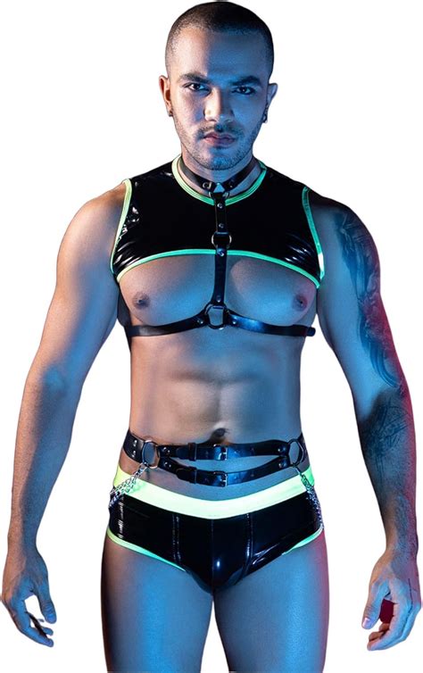 Amazon Sipumia Mens Gay Bar Gogoboy Costume Cosplay Costume Tuxedo Sexy Lingerie Set Role