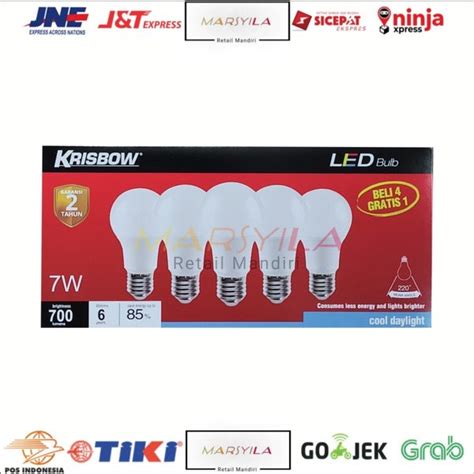 Jual Lampu Bohlam Led Watt Krisbow Isi Pcs Led Bulb Bohlam Rumah Di