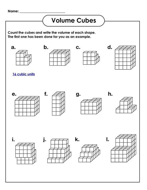 Volume Activity Sheets