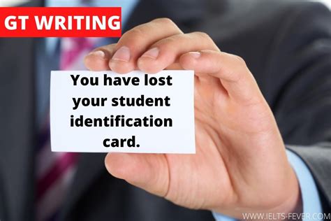 lost  student identification card ielts fever