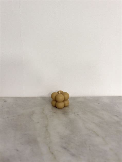 Nude Mini Bubble Candle Vegan Hand Poured Tate At Home