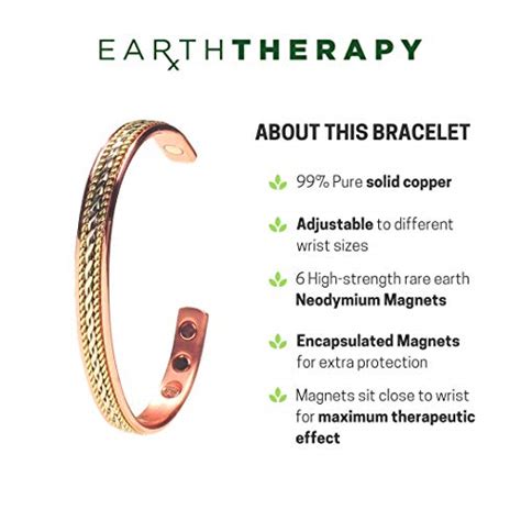 Womens Pure Copper Magnetic Bracelet Cuff Bracelets With Ultra