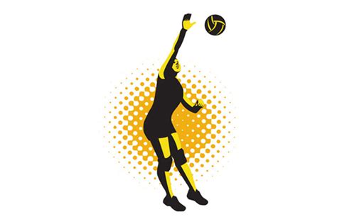 Spike Womens Volleyball Logo Creative Logo Templates Creative Market