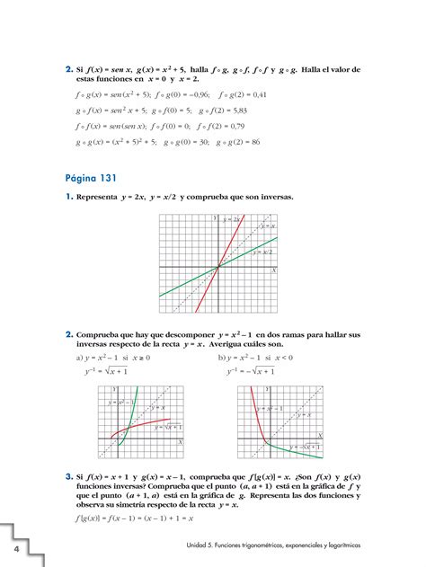 Funciones Exponenciales Logaritmicas Y Trigonometricas Pdf