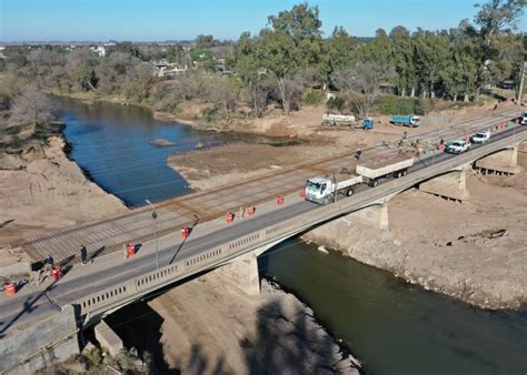 Córdoba avanza la obra del nuevo puente que unirá Villa María y Villa